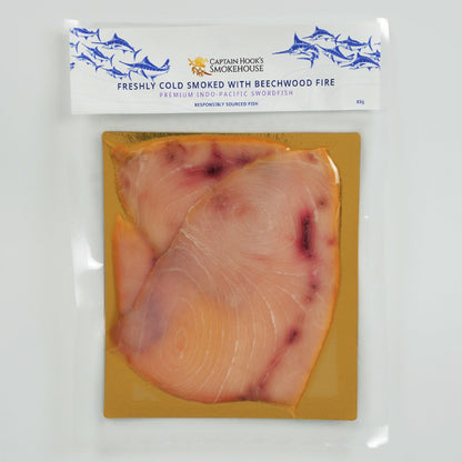 Premium Cold Smoked Swordfish 80G| ปลาดาบรมควัน